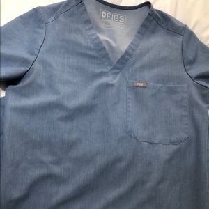 Set Xs Heather Indigo Figs scrubs